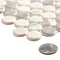 Andova Tiles Dexo 1" x 1" Glass Penny Round Mosaic Wall & Floor Tile ANDDEX333 - alternate 2